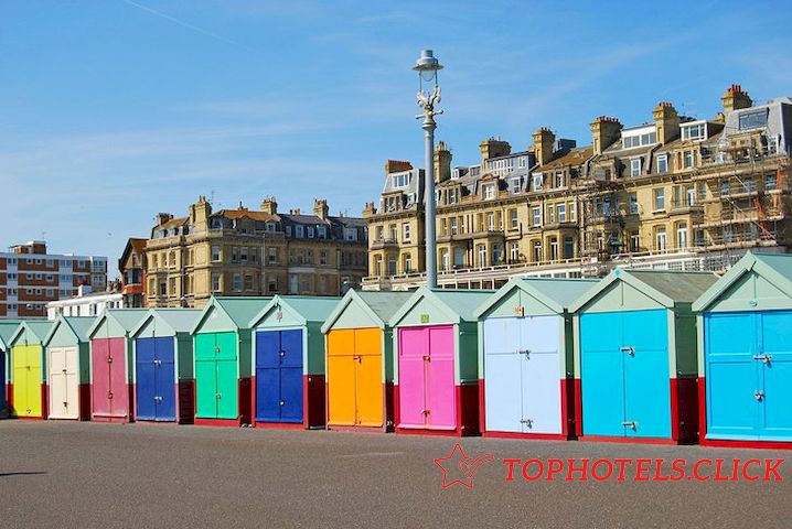 Casitas de playa de colores en Brighton