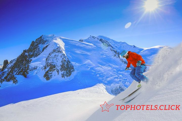 Ski Vallee Blanche en las afueras de Chamonix