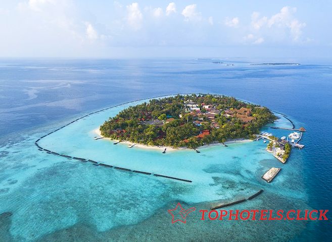 maldives kurumba aerial view