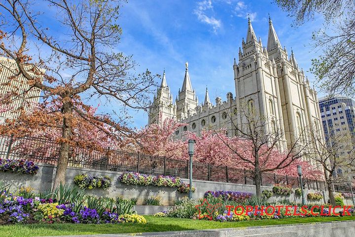 Una hermosa iglesia en Salt Lake City