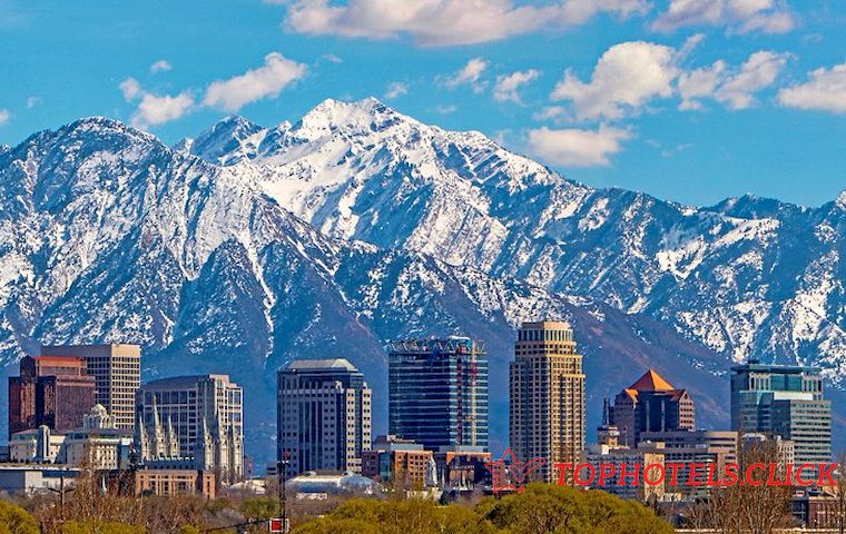 Salt Lake City con sus montañas nevadas